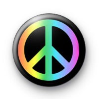 Rainbow Peace Badges